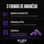 Tri Magnésio Premium 60 Cápsulas Purp Nutrition - Imagem 5