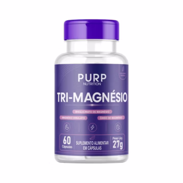Tri Magnésio (Bisglicinato, Dimalato E Óxido) 60 Cápsulas