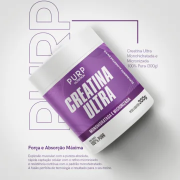 Creatina Ultra – Monohidratada e Micronizada 100% Pura (300g)